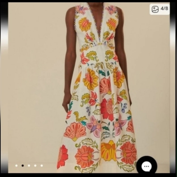 Farm Rio Floral Insects Mididress - Picture 5 of 7